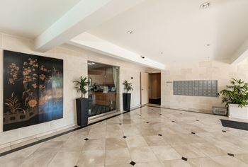 Marble lobby